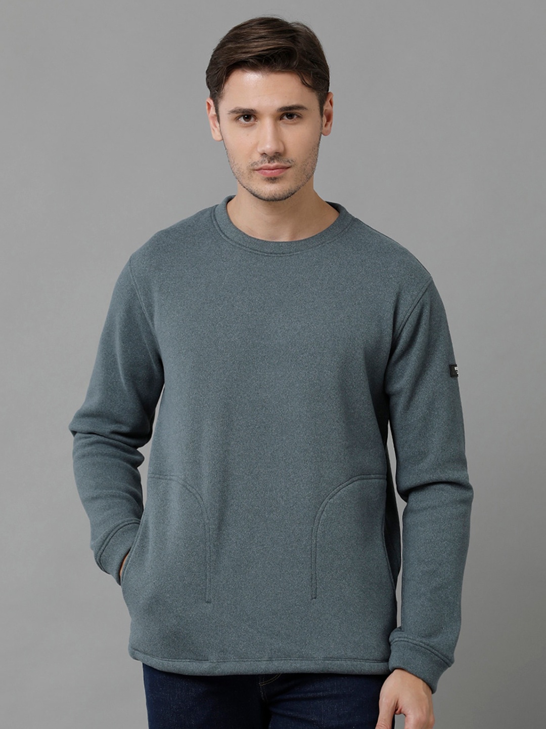 

Voi Jeans Round Neck Fleece Sweatshirt, Teal