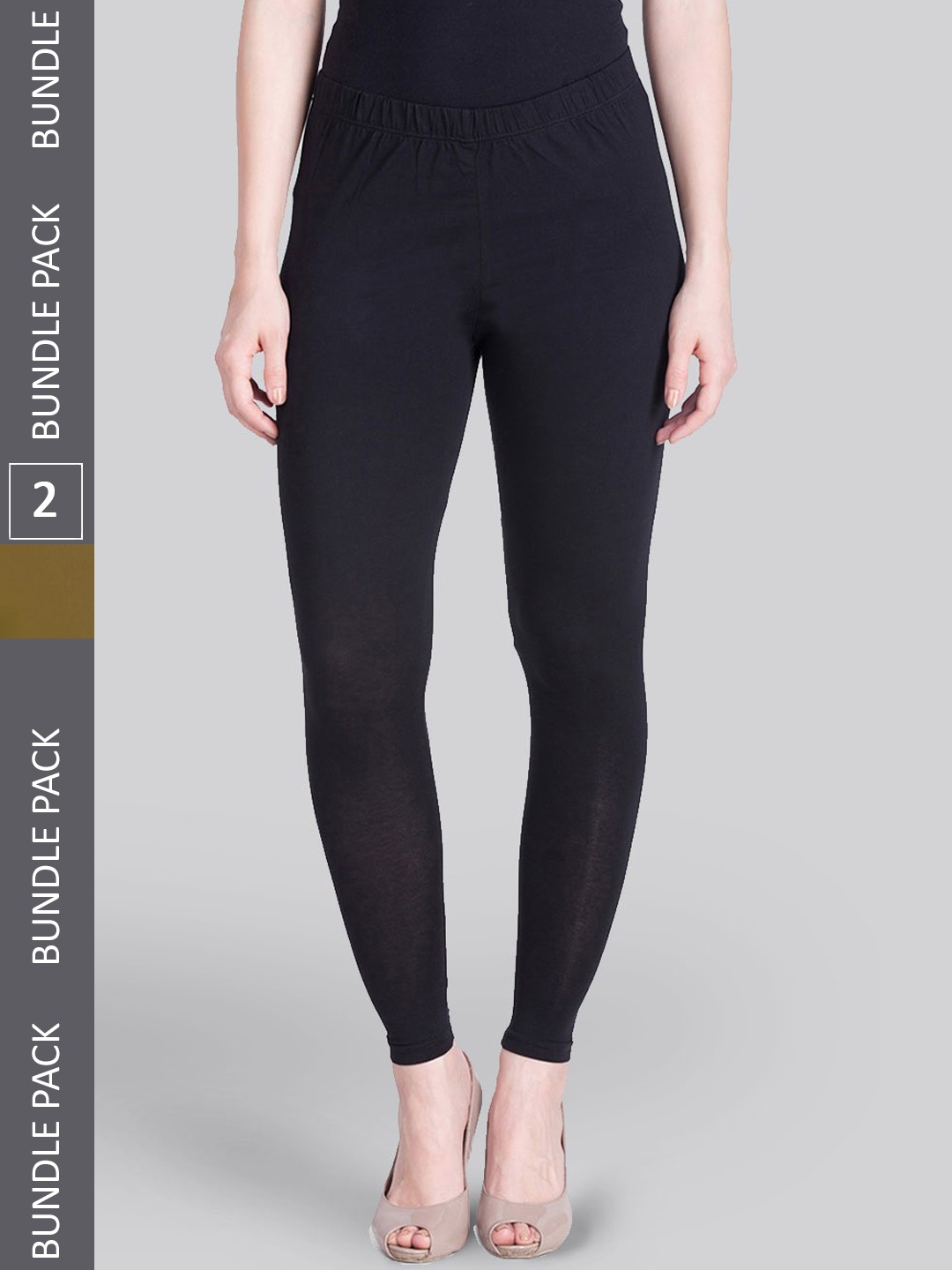 

LYRA Pack Of 2 4-Way Stretch Ankle-Length Leggings, Black