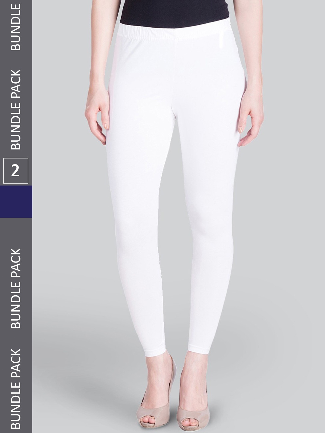 

LYRA Pack Of 2 Premium Ankle-Length Leggings, Pink