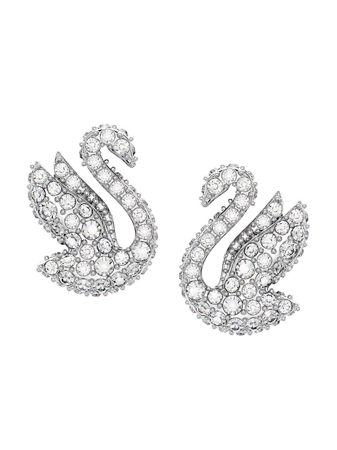 

Swarovski White Rhodium Plated Swan Stud Earrings