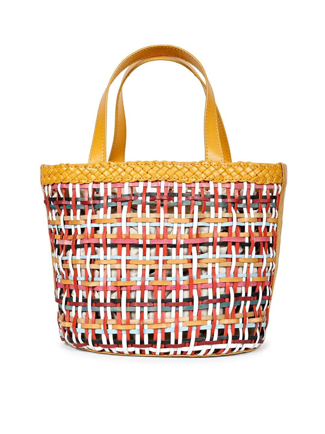 

Saint G Leather Oversized Shopper Tote Bag, Yellow