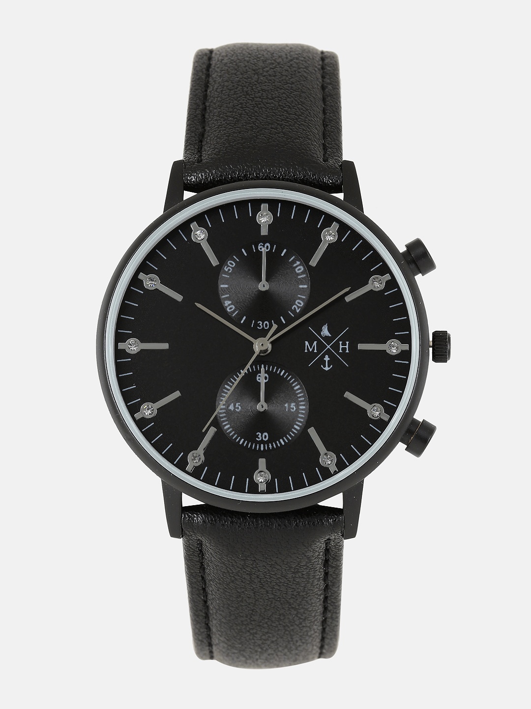 

Mast & Harbour Unisex Black Analogue Watch MFB-PN-SNT-C01