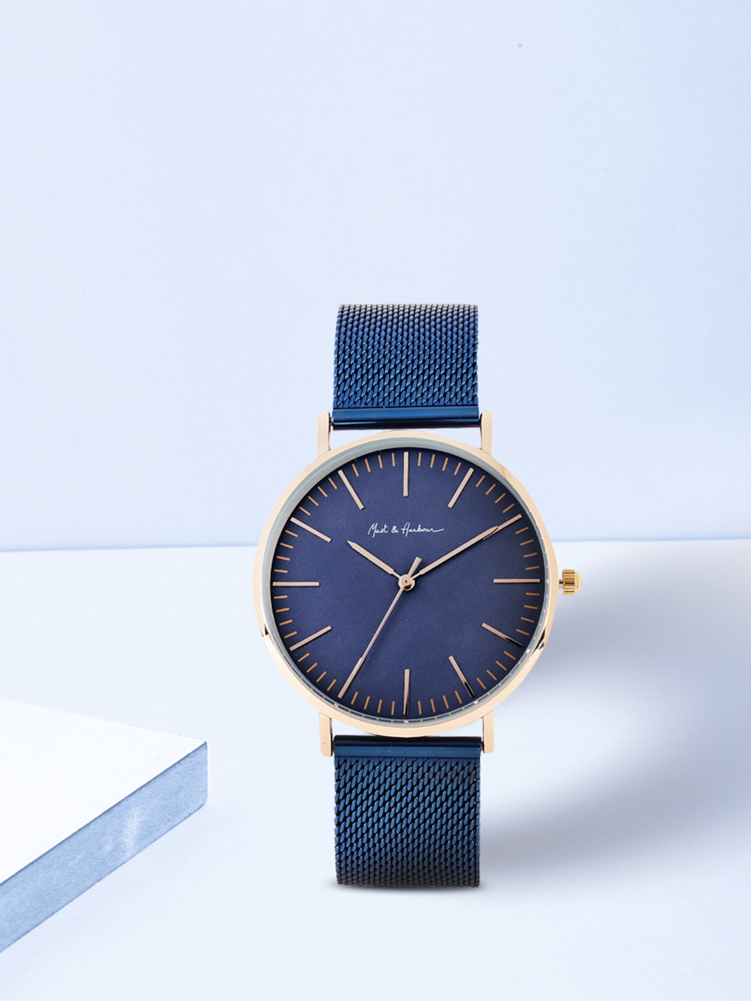 

Mast & Harbour Unisex Navy Blue Analogue Watch MFB-PN-WTH-S9665G