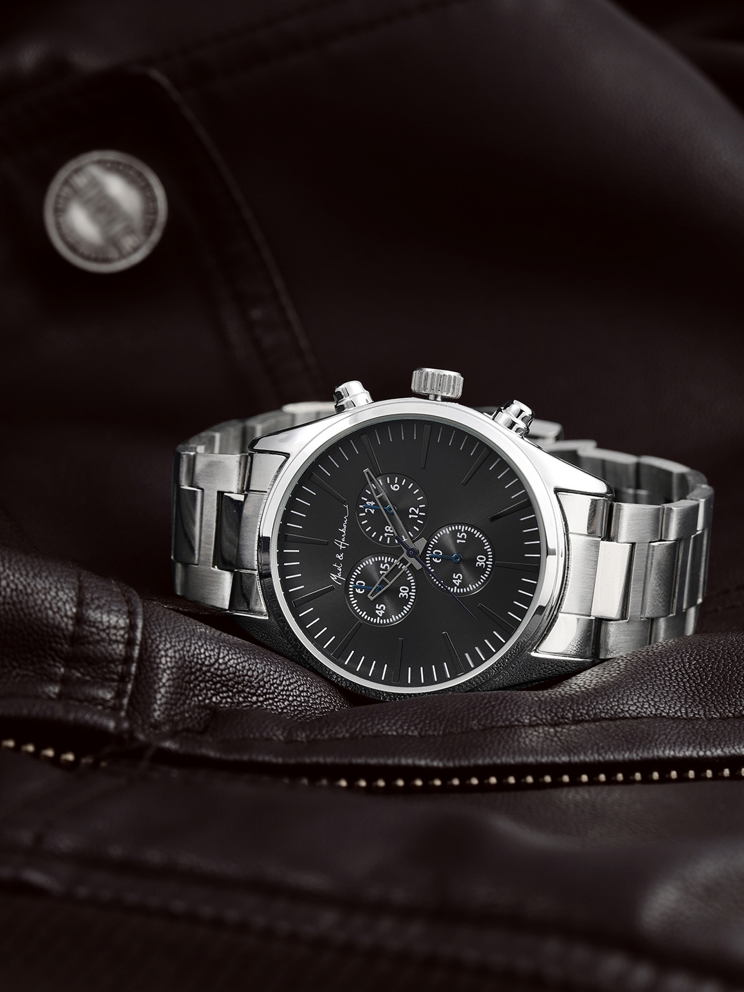 

Mast & Harbour Unisex Gunmetal-Toned Analogue Watch MFB-PN-LW3731, Metallic