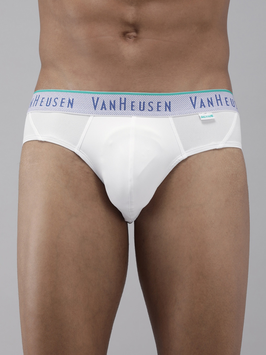 

Van Heusen Men White Solid Swift Dry 4 Way Stretch AIR Series Active Brief