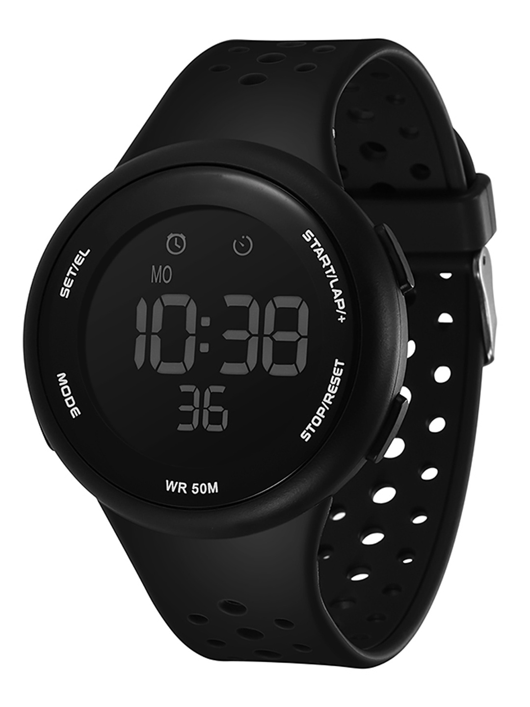 

Shocknshop Men Digital Multi Function Sports Watch WCH79Black, Black