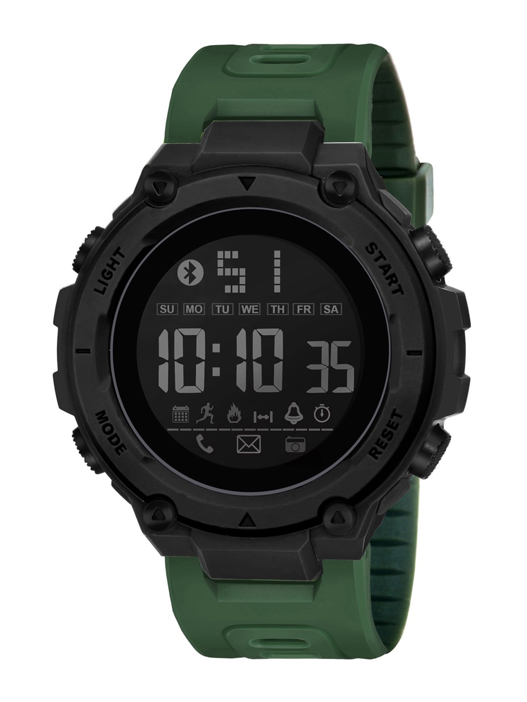

Shocknshop Men Straps Digital Multi Function Watch WCH78Green, Green