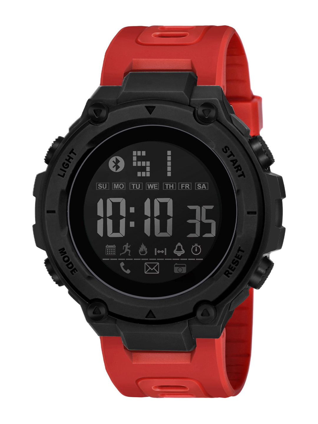 

Shocknshop Men Digital Multi Function Watch, Red