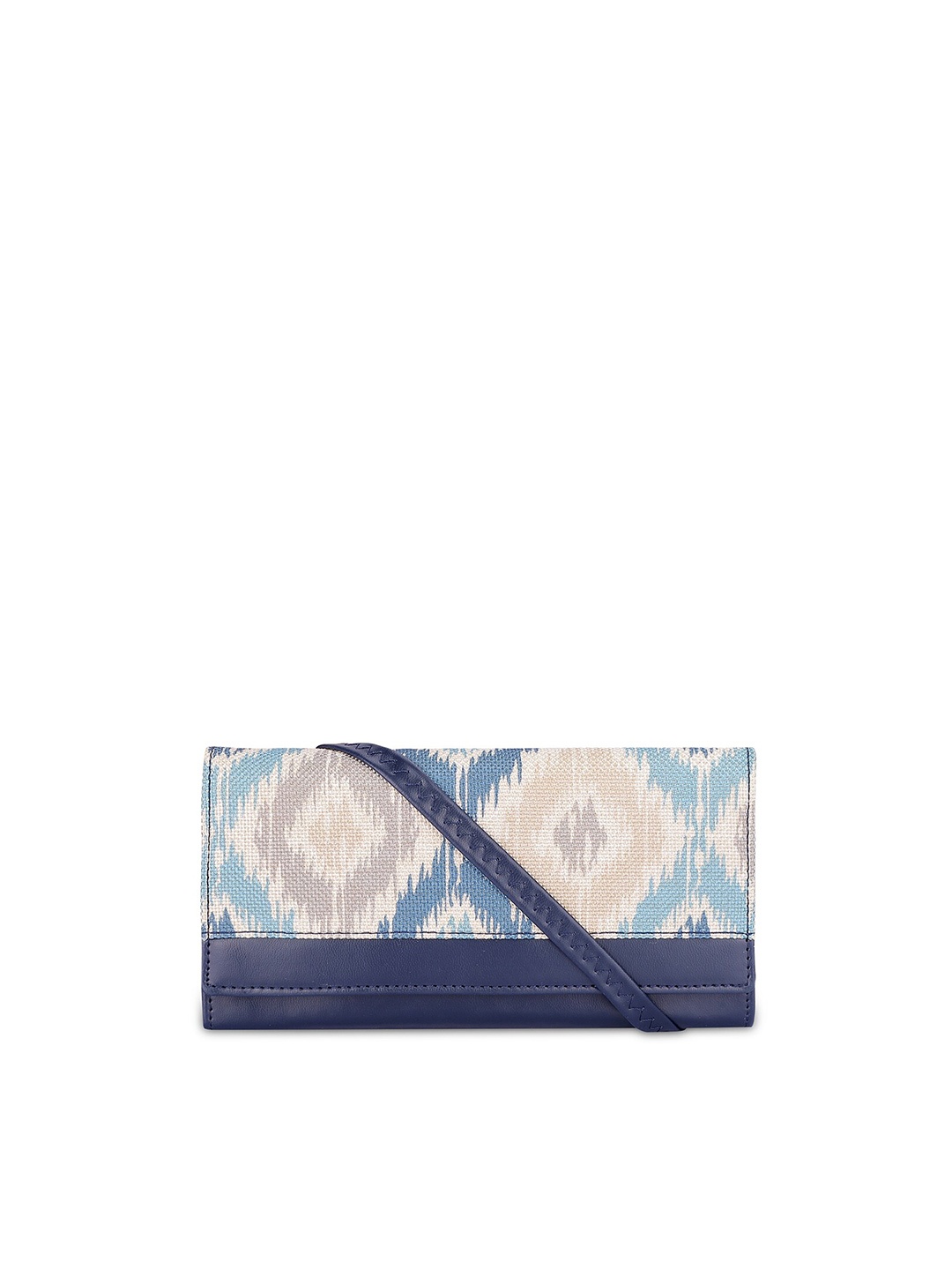 

THE CLOWNFISH Erika Women Printed Two Fold Wallet, Blue