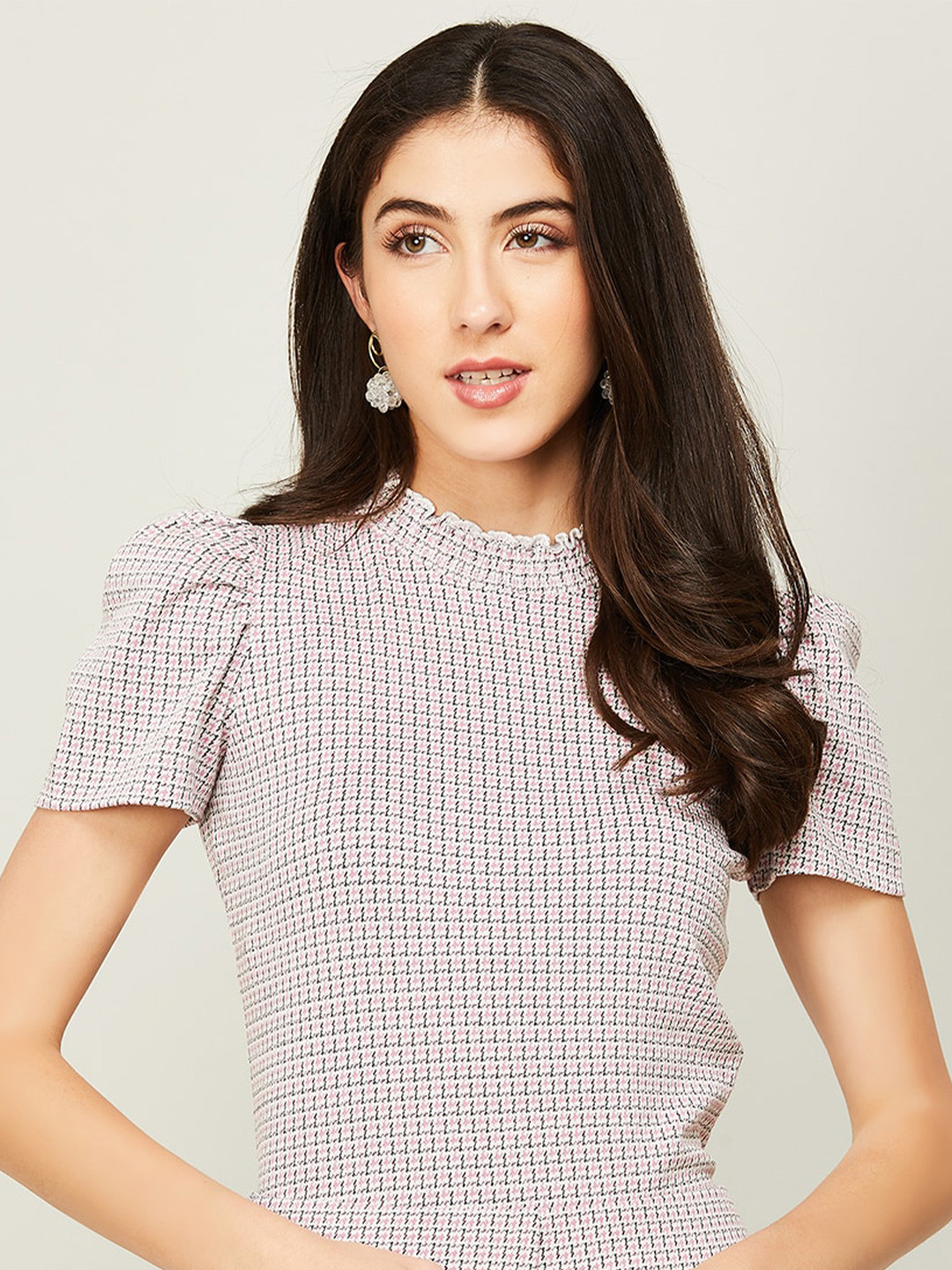 

CODE by Lifestyle Pink Checked Top