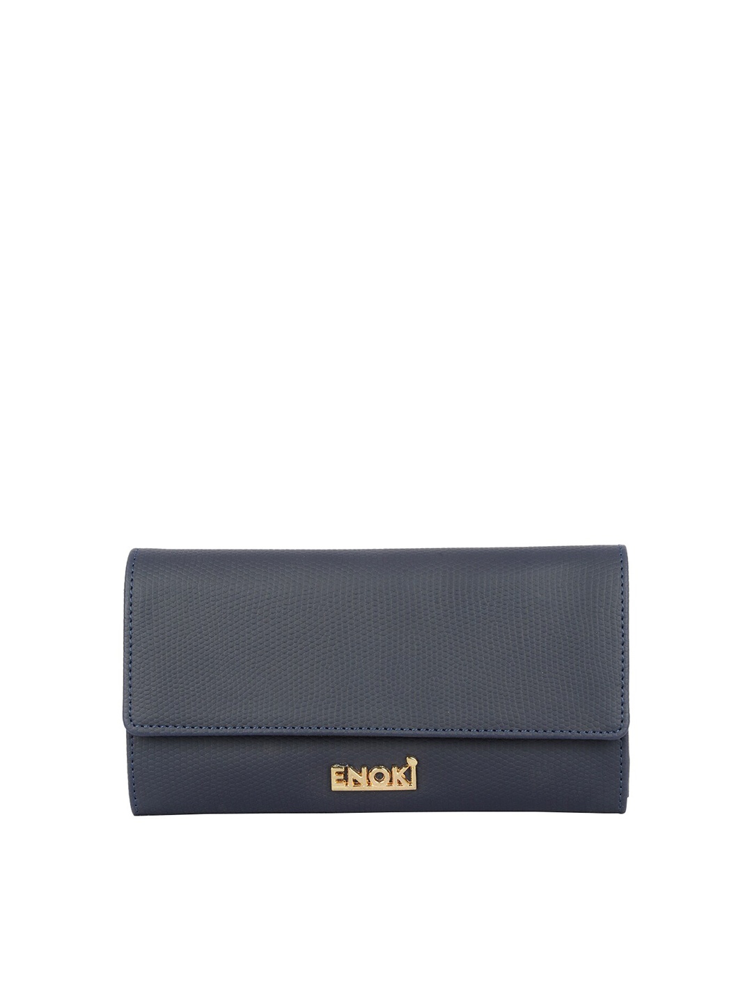 

ENOKI Women Synthetic Three Fold Wallet, Blue