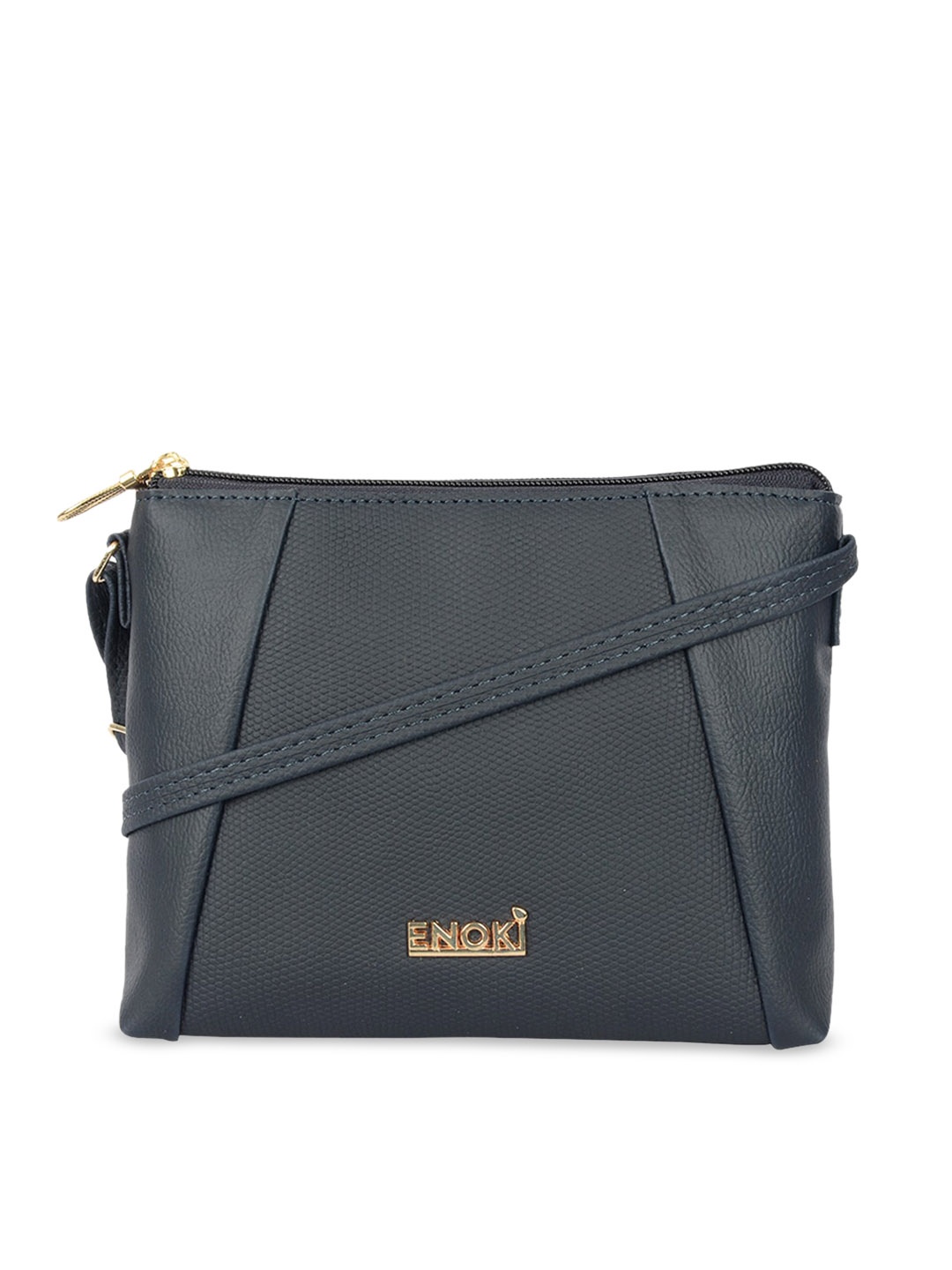 

ENOKI Textured Structured Sling Bag, Blue