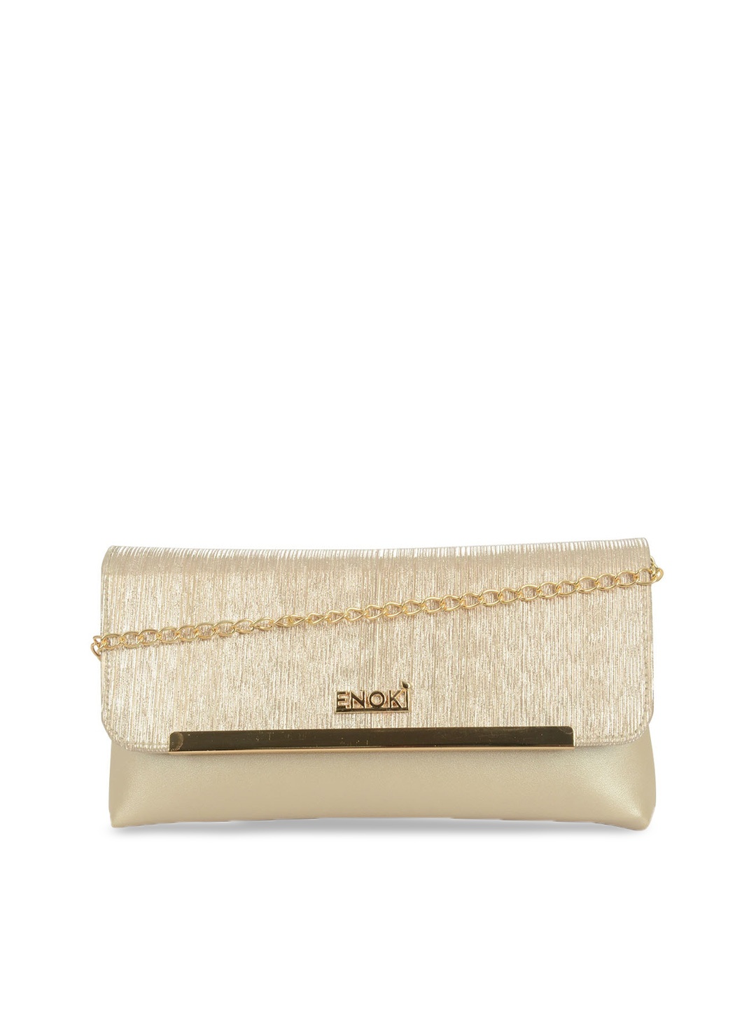 

ENOKI Embellished Structured Sling Bag, Gold