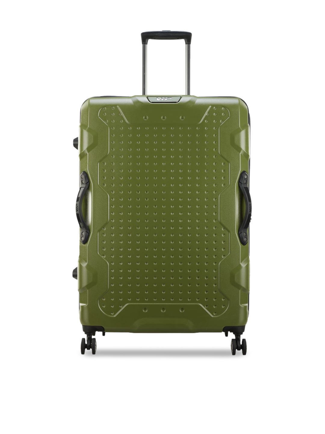 

VIP HIGHLANDER STROLLY Textured Hard-Sided Large Trolley Bag, Olive