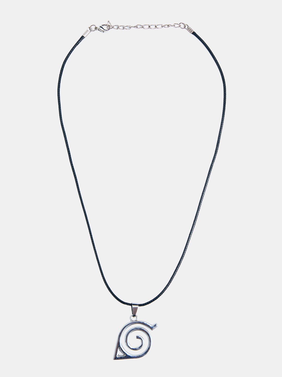 

The Souled Store Silver-Plated Hidden Leaf Sigil Charm Silver Pendant With Chain