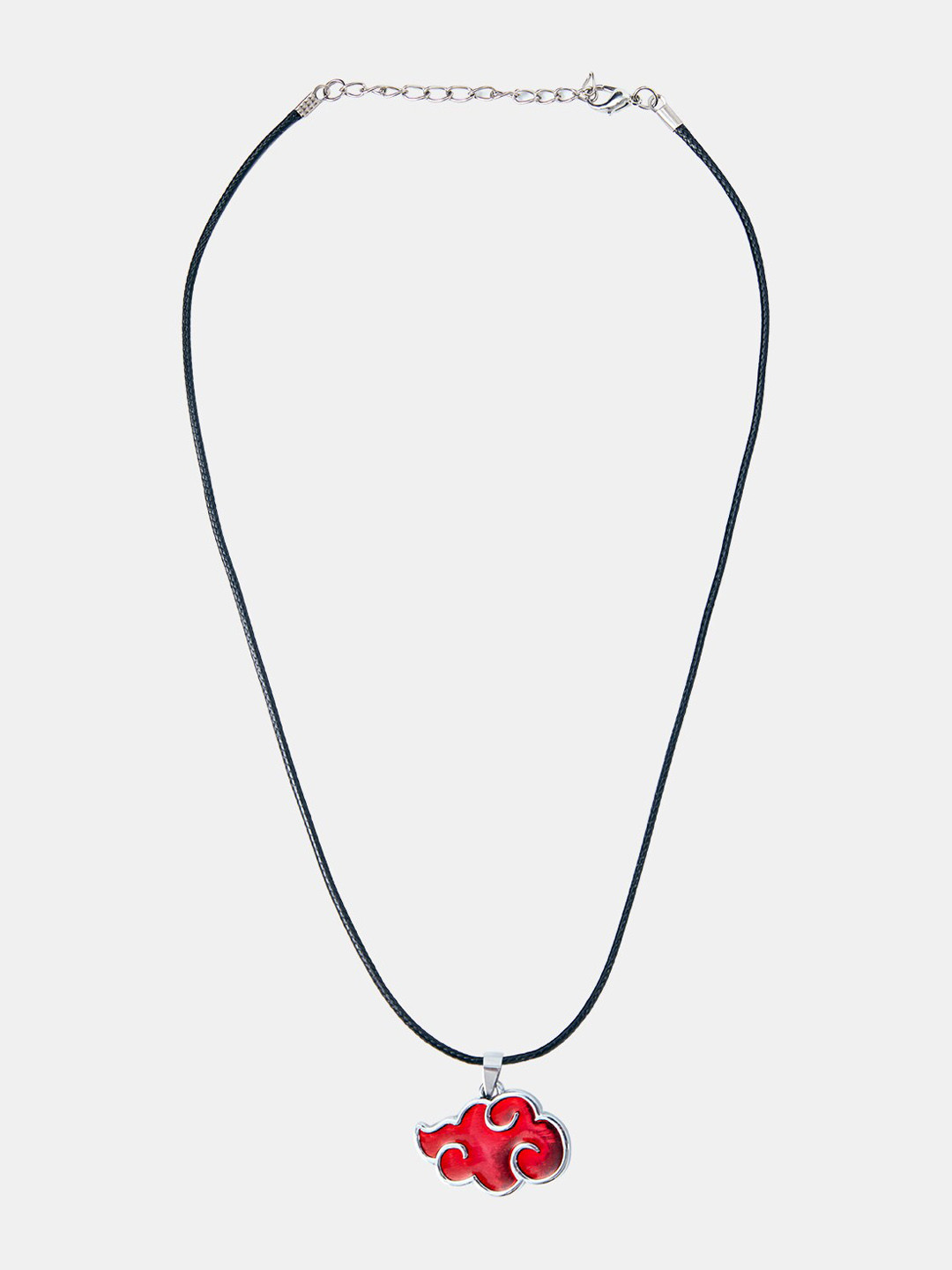 

The Souled Store Silver-Plated Akatsuki Cloud Pendant With Chain, Red