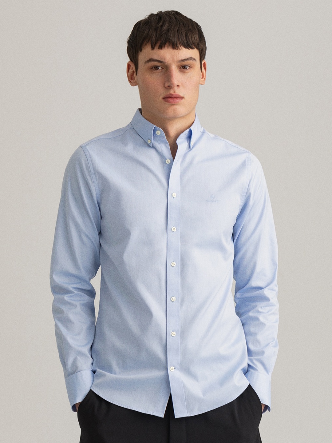 

GANT Men Blue Classic Slim Fit Casual Shirt