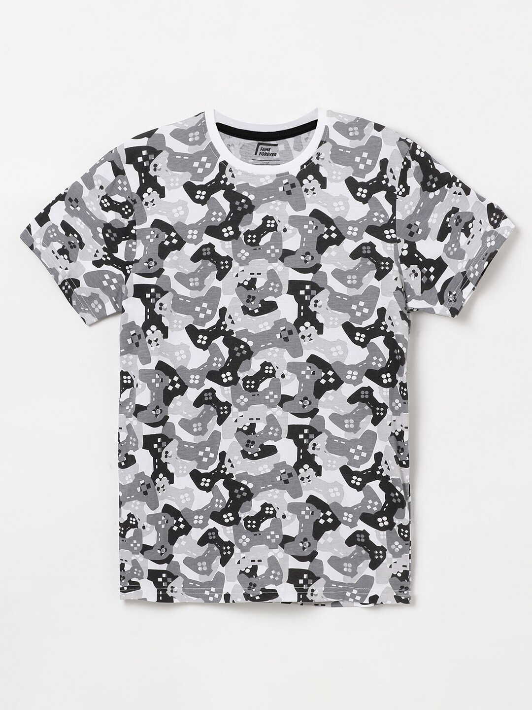 

Fame Forever by Lifestyle Boys Printed Pure Cotton T-shirt, Multi