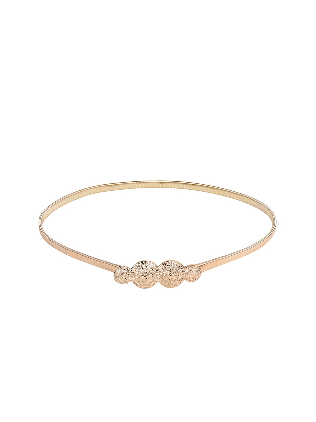 

ZORO Women Textured Stretchable Belt, Gold