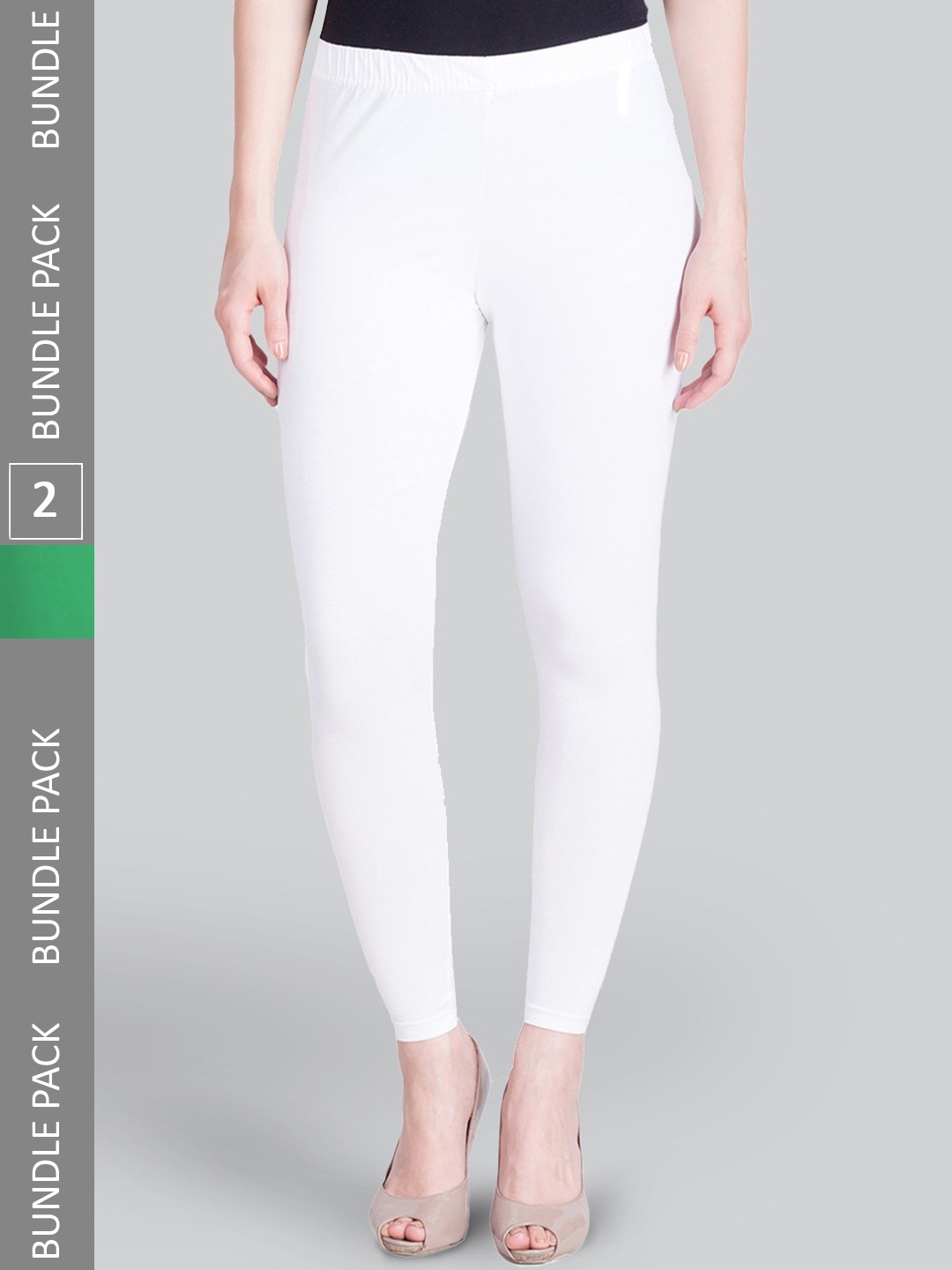 

LYRA Pack Of 2 Ankle-Length Leggings, Green