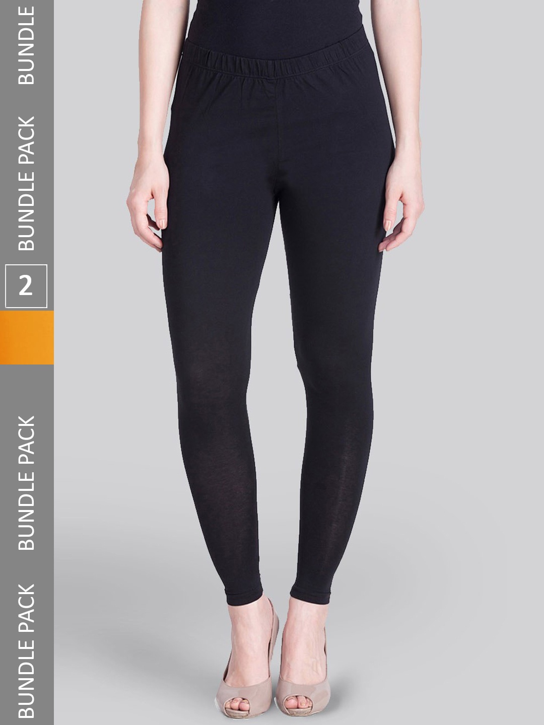 

LYRA Pack Of 2 Ankle-Length Leggings, Mustard