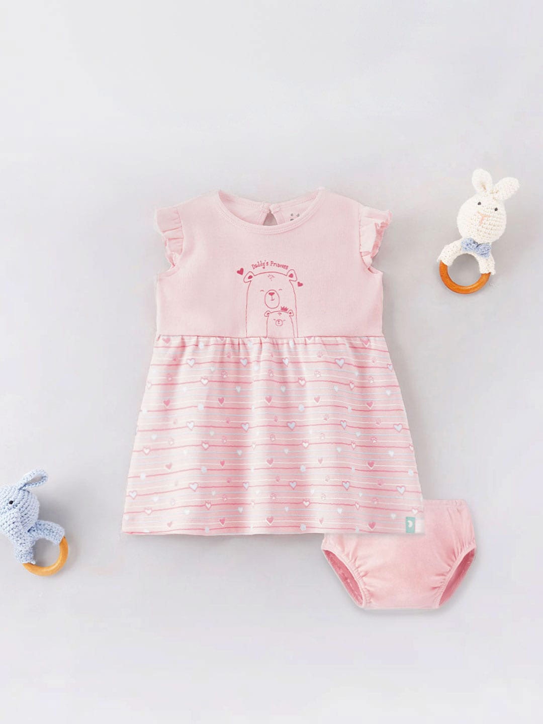 

Ed-a-Mamma Baby Pink A-Line Dress