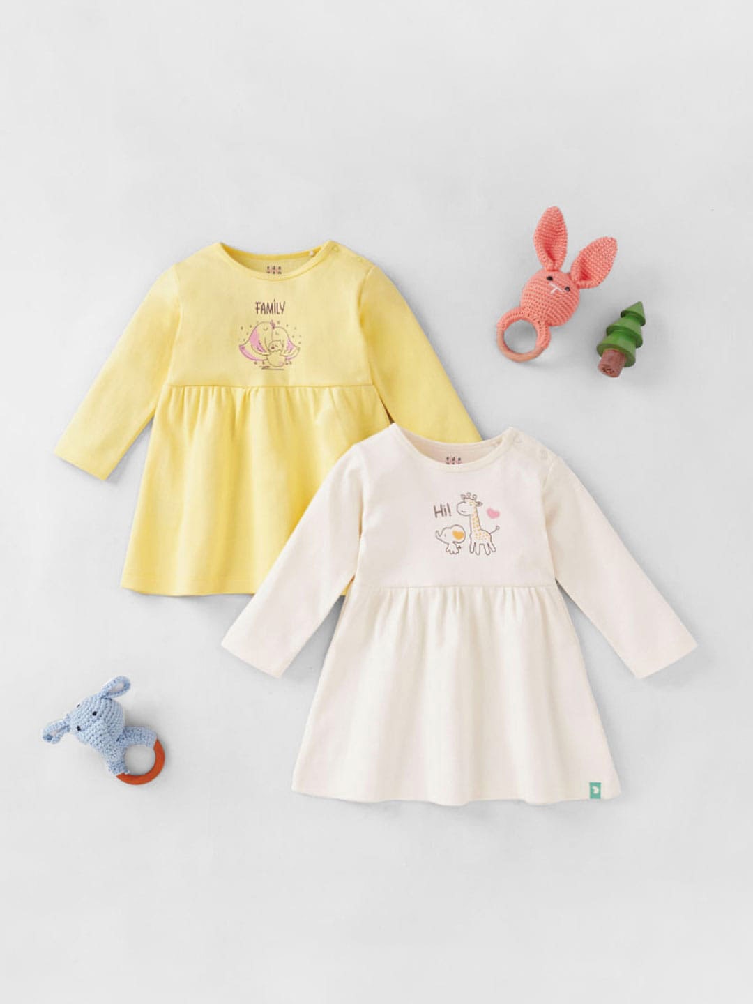 

Ed-a-Mamma Baby Multicoloured A-Line Dress, Multi