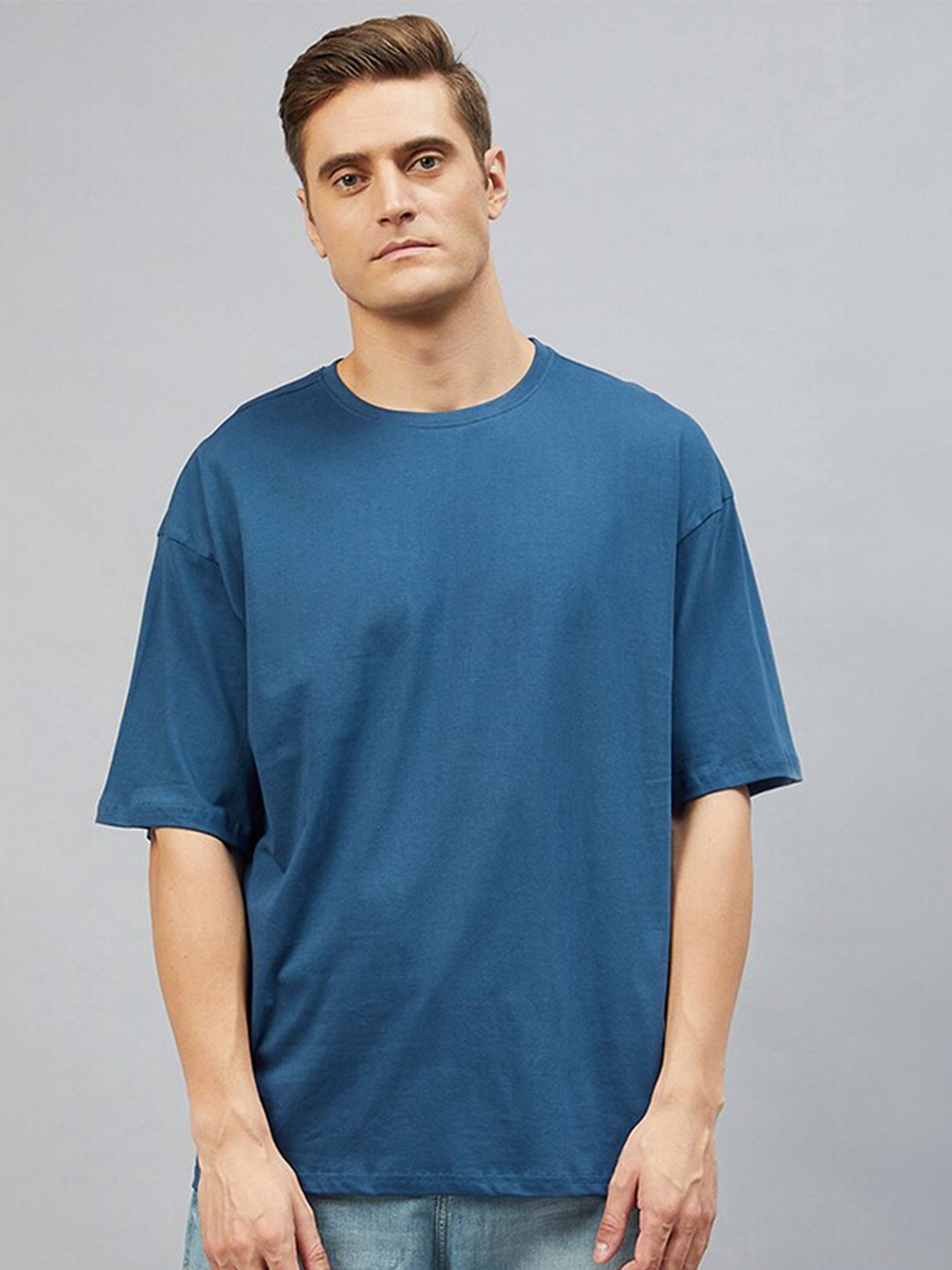 

CHIMPAAANZEE Men Blue Oversize T-shirt