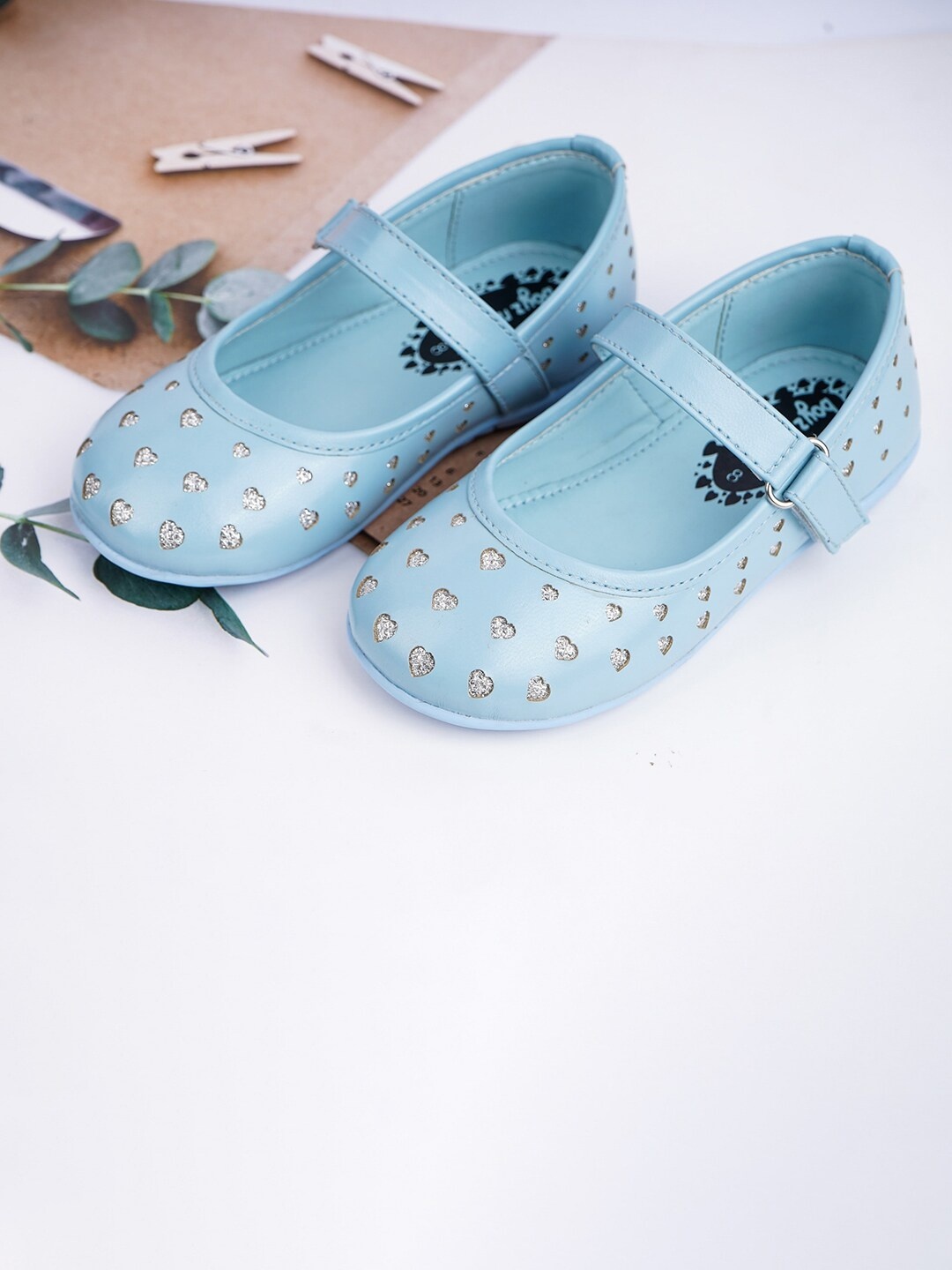 

BOYZ N GALZ Girls Embellished Ballerinas, Blue