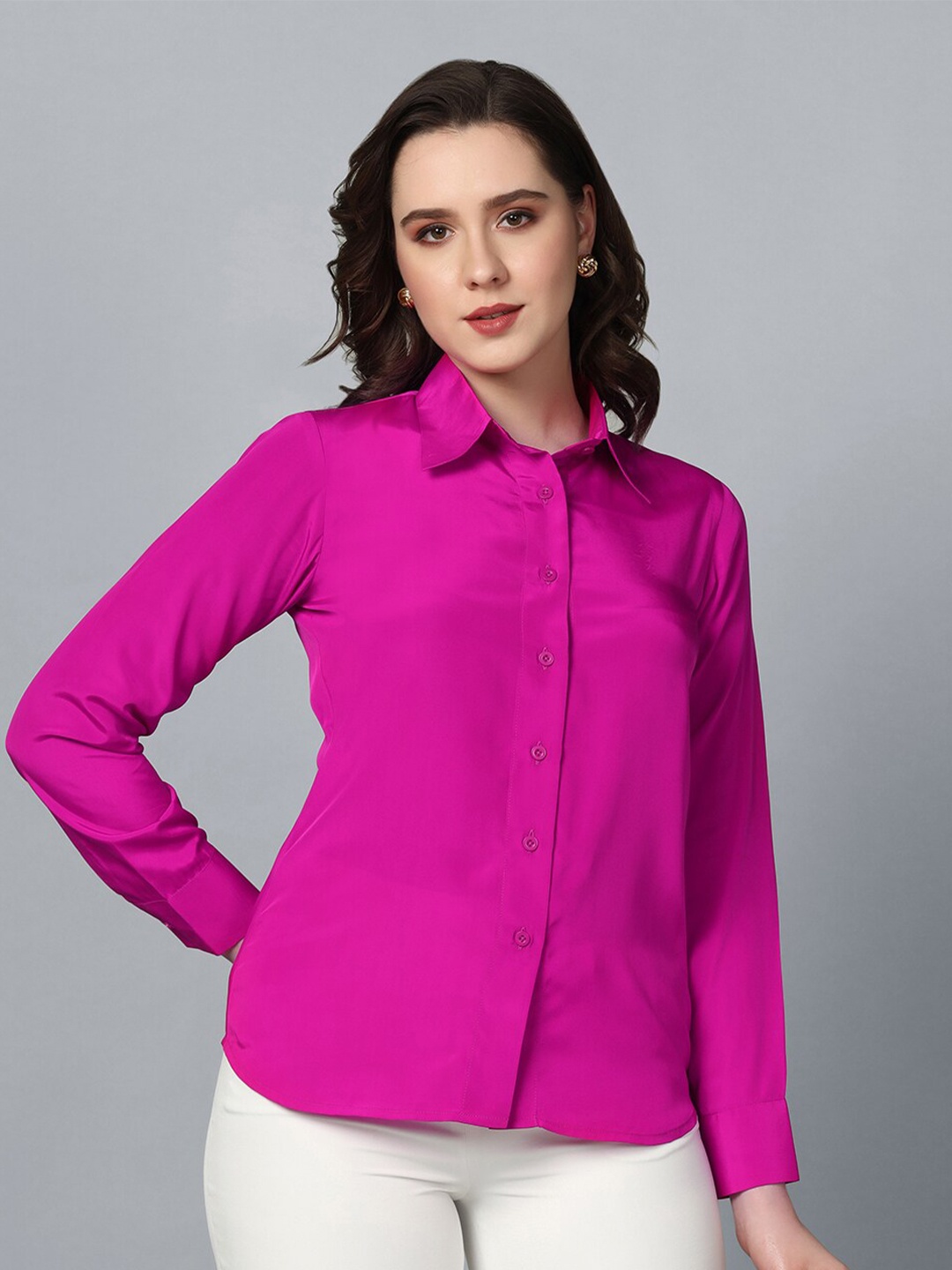 

PowerSutra Regular Fit Formal Shirt, Pink