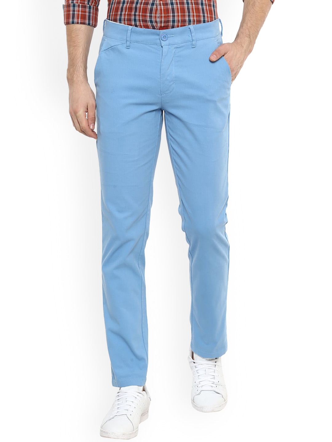 

Red Chief Men Blue Slim Fit Chinos Trousers