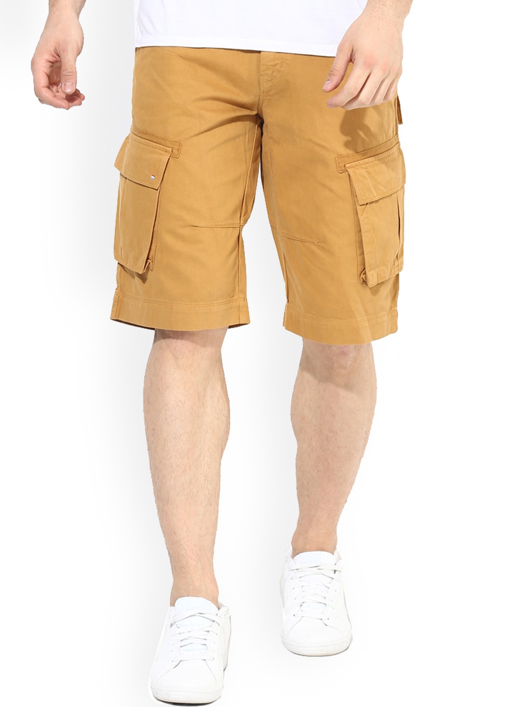 

Red Chief Men Mid-Rise Cargo Shorts, Beige
