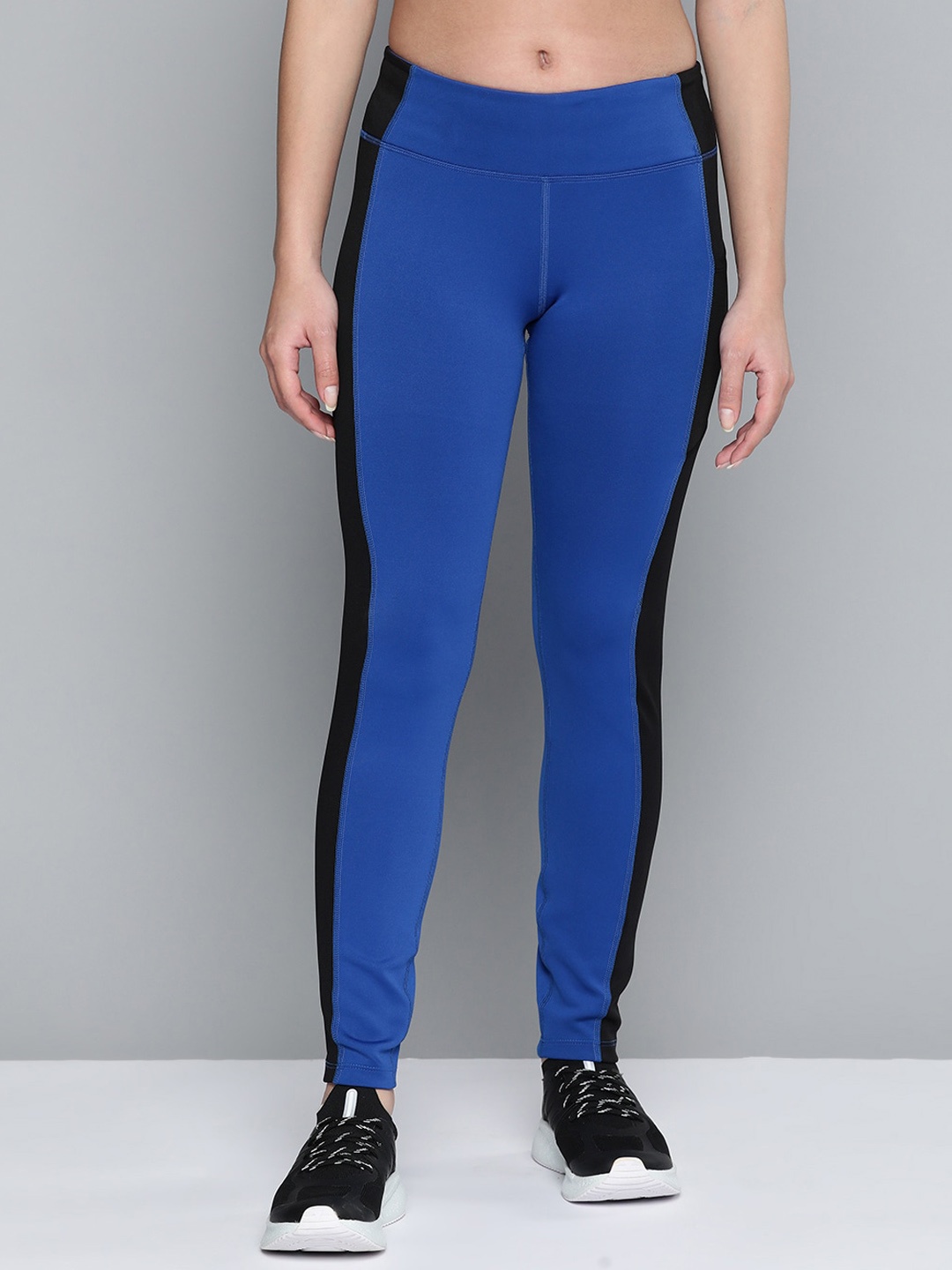 

Alcis Women Colorblocked Sports Tights, Blue
