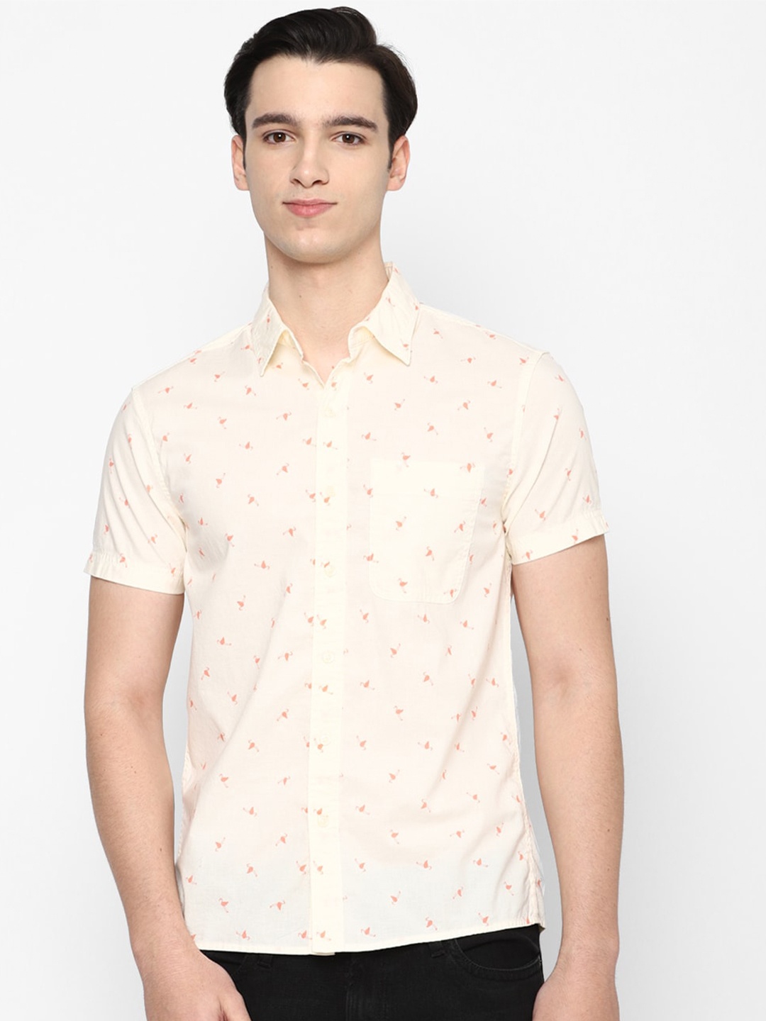 

AMERICAN EAGLE OUTFITTERS Conversational Printed Casual Shirt, Brown
