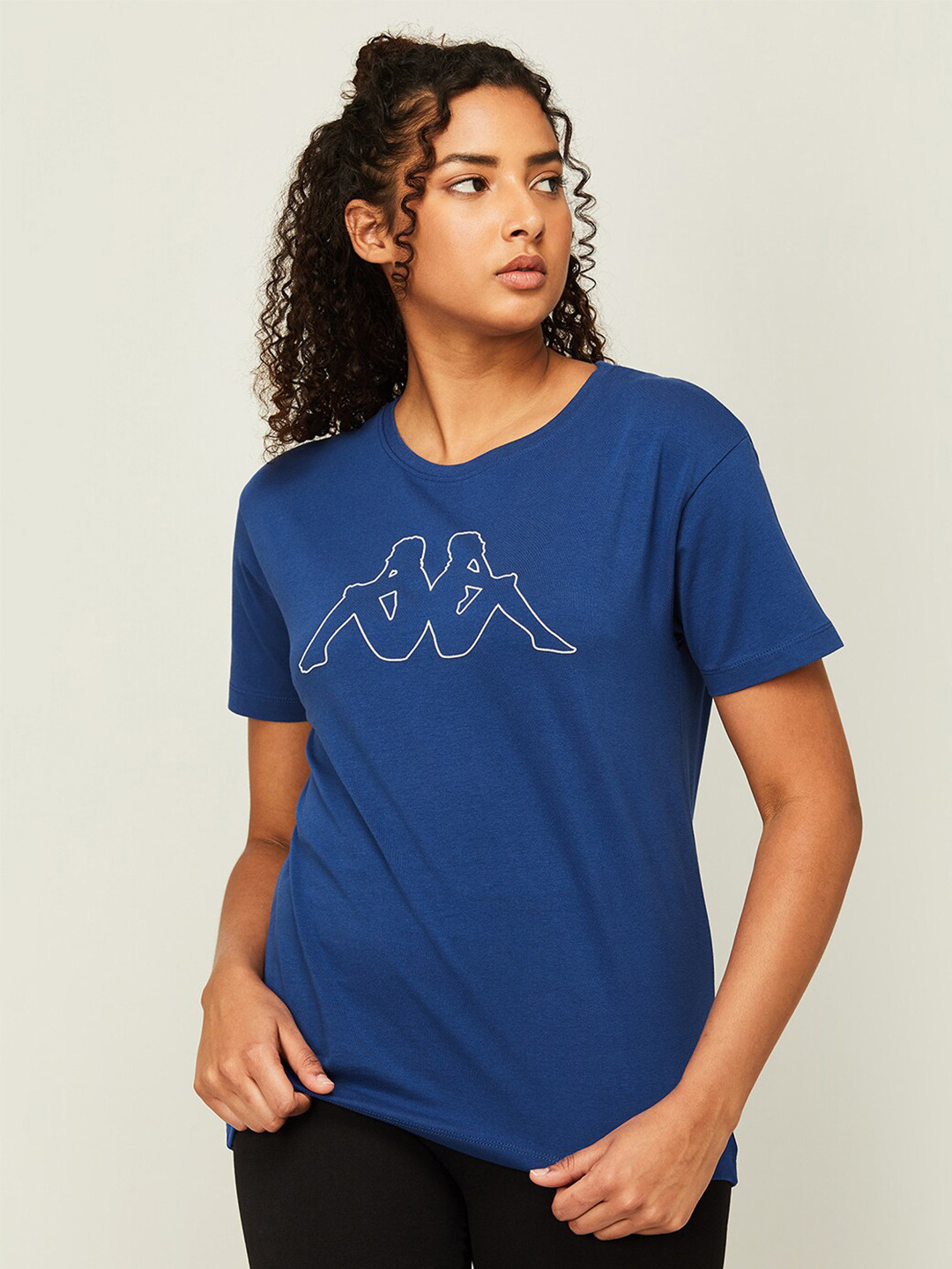 

Kappa Abstract Printed Cotton Sports T-shirt, Blue