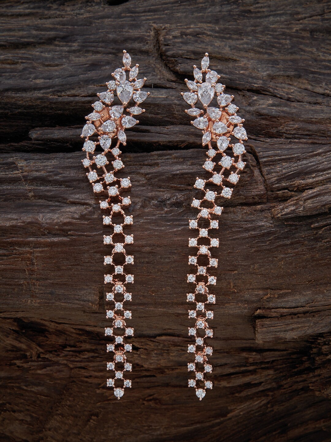 

Kushal's Fashion Jewellery White Contemporary Drop Earrings