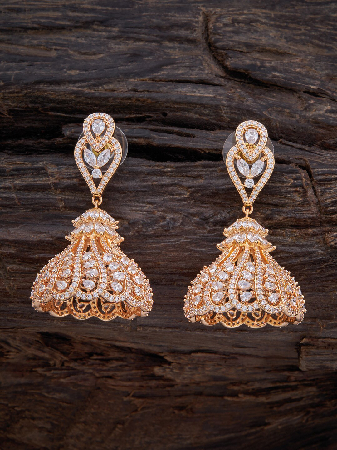 

Kushal's Fashion Jewellery White Contemporary Studs Earrings