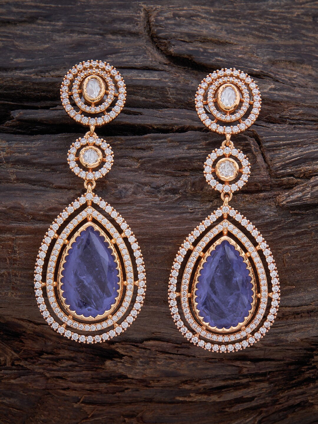 

Kushal's Fashion Jewellery Lavender Contemporary Drop Earrings