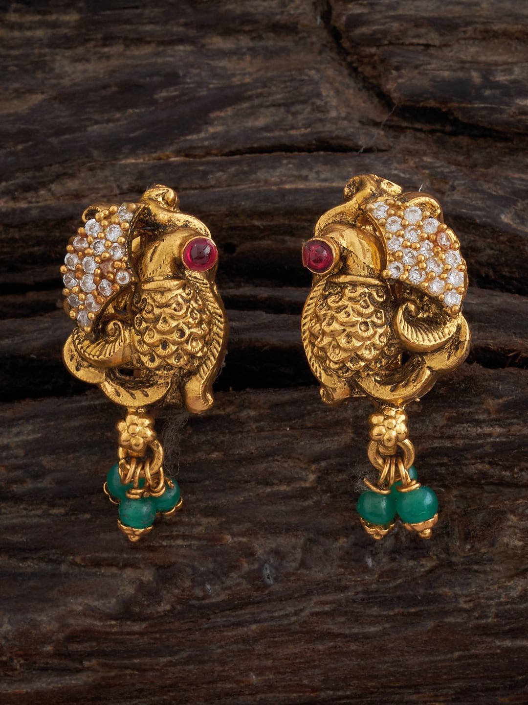 

Kushal's Fashion Jewellery Gold-Plated Silver Classic Drop Earrings