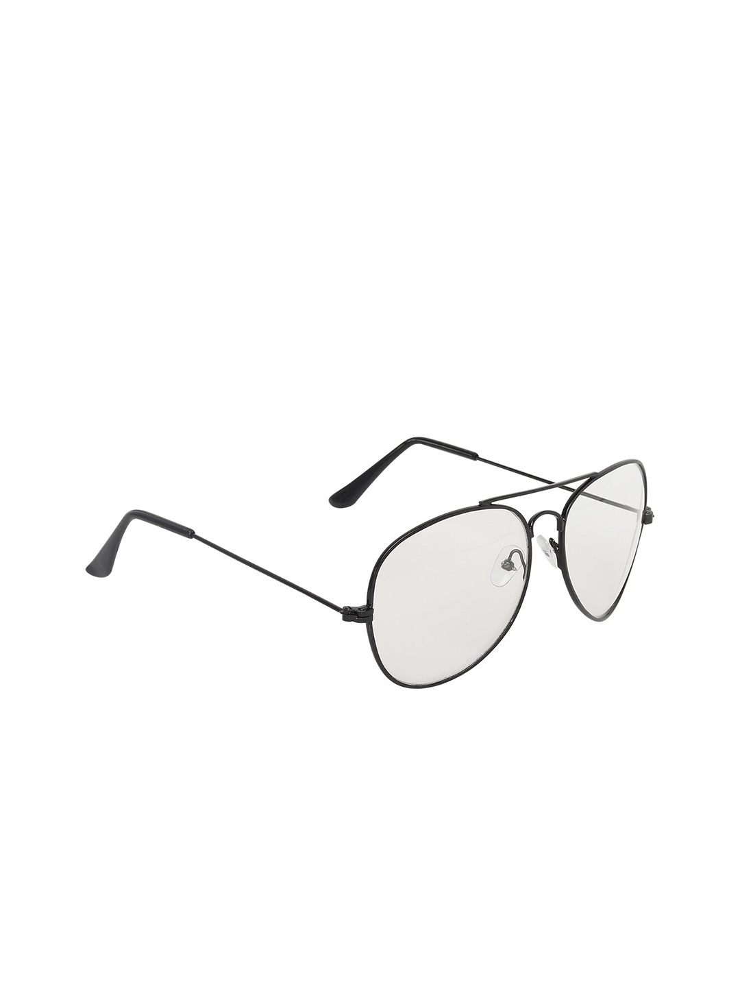 

CRIBA Metal Full Rim Aviator Sunglasses With UV Protected Lens, White