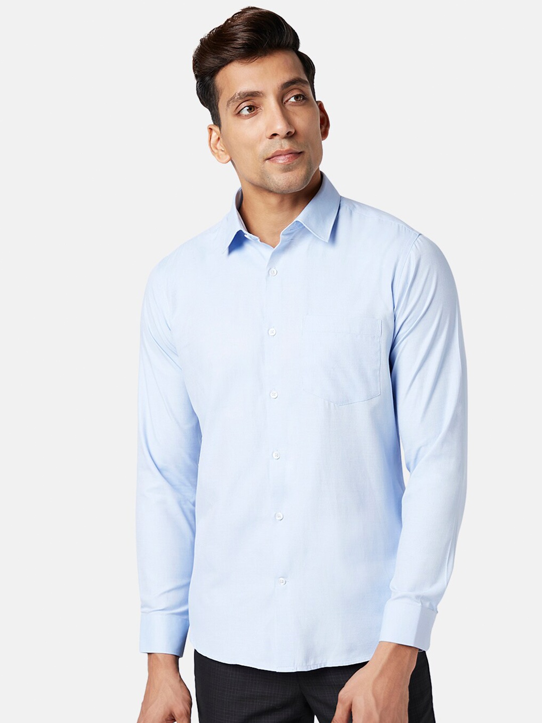 

BYFORD by Pantaloons Slim Fit Casual Shirt, Blue