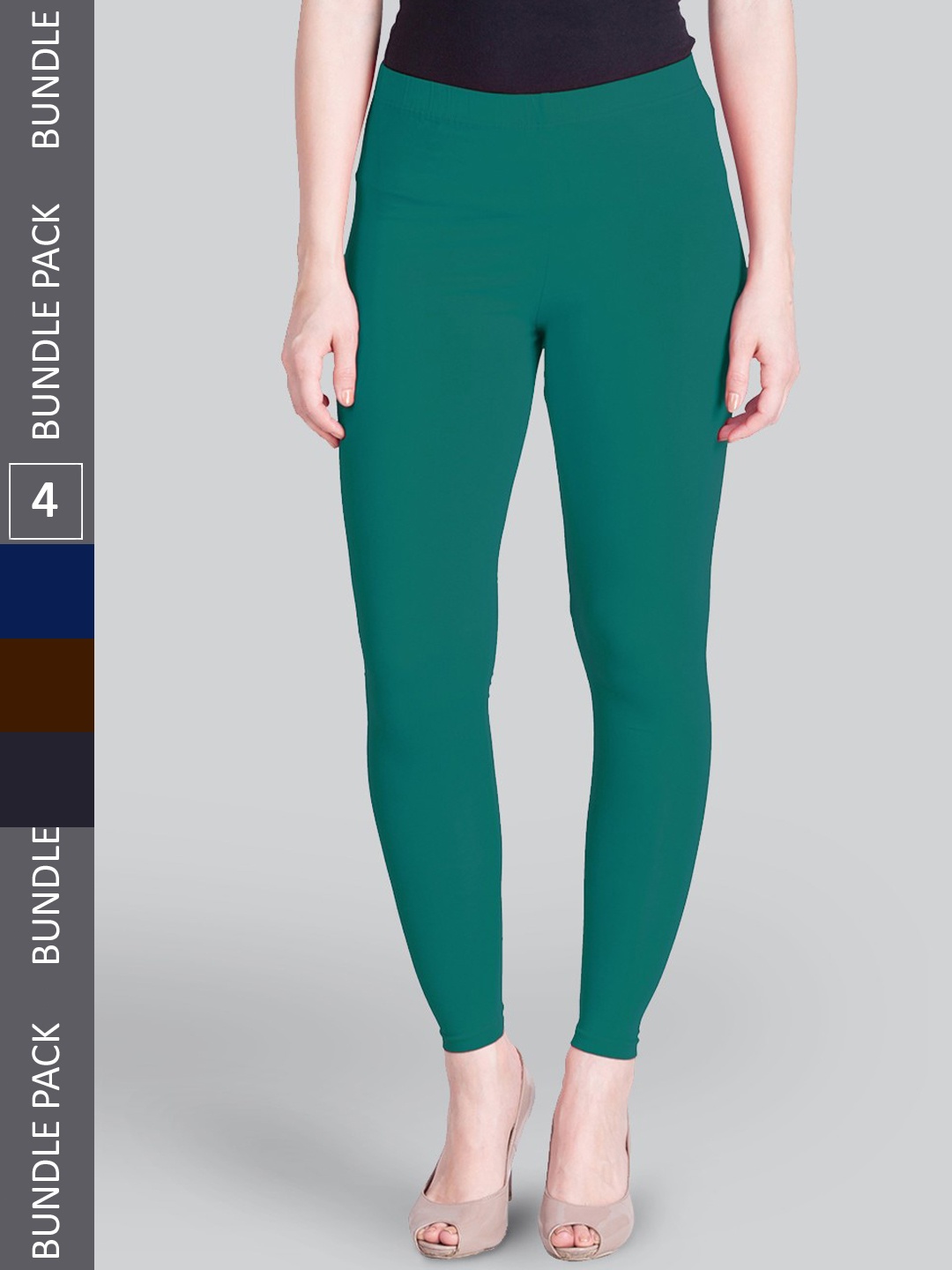 

LYRA Premium Pack Of 4 Cotton Ankle Length Leggings, Multi