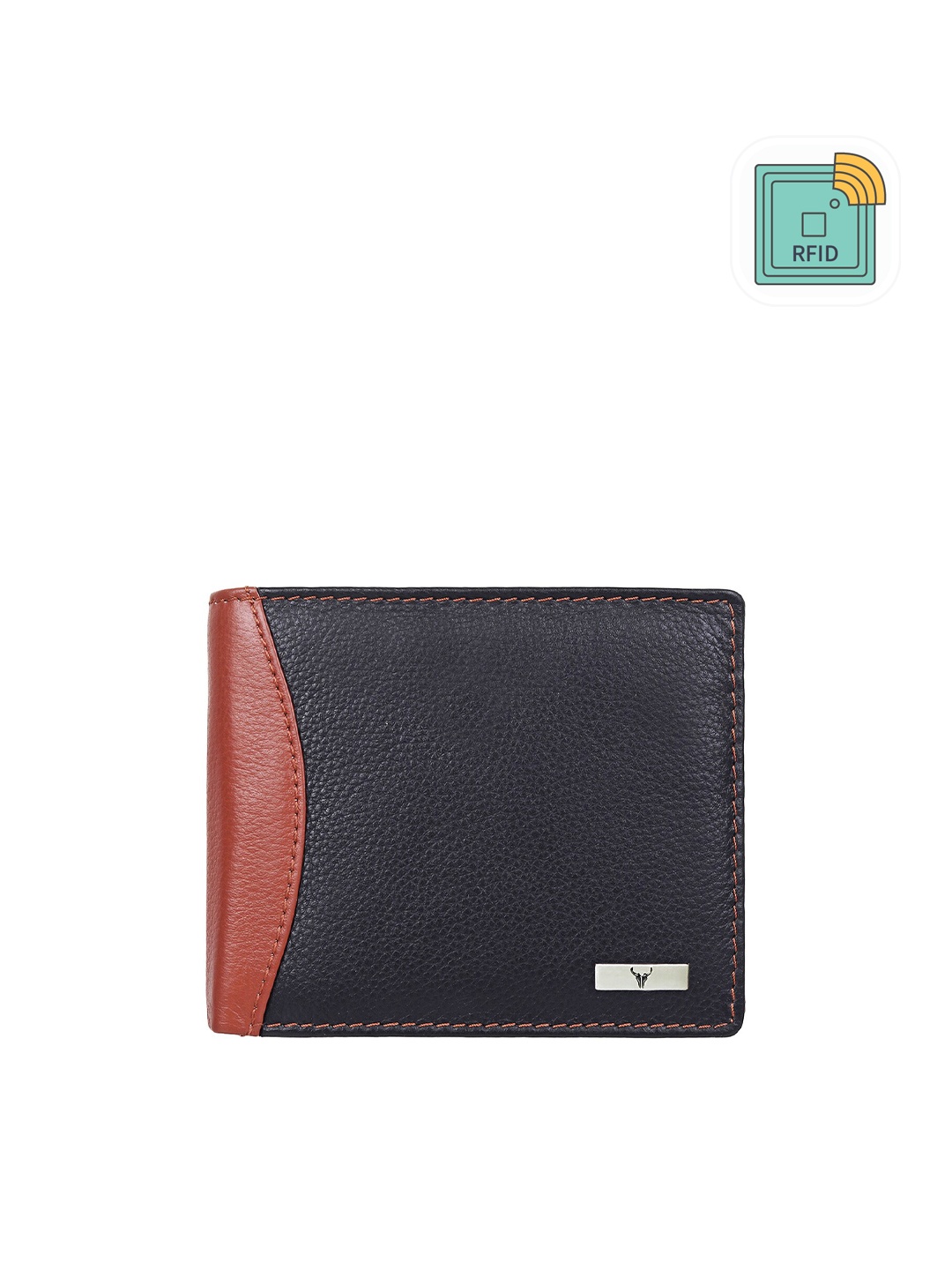 

NAPA HIDE Men Leather Two Fold Wallet, Black