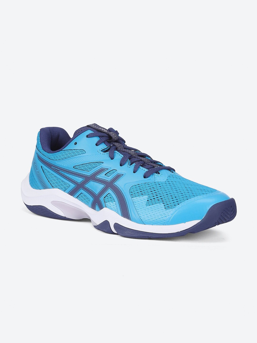 

ASICS Men GEL-Blade 8 Indoor Court Lace-up Sports Shoes, Blue