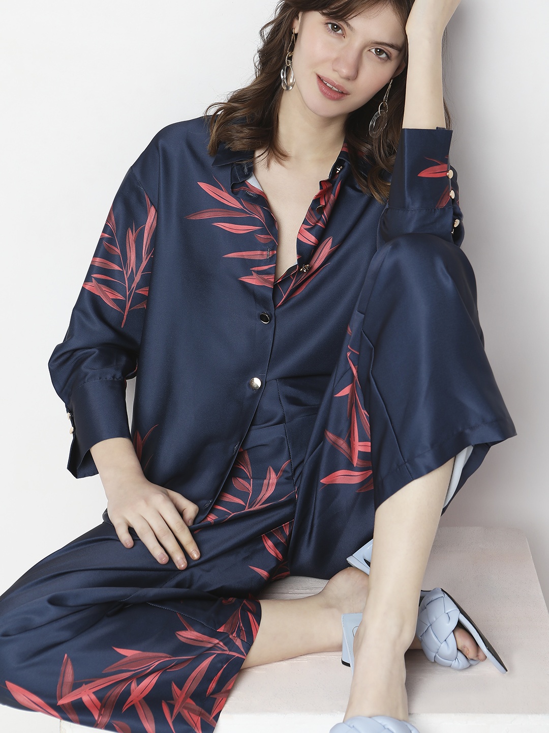 

Vero Moda Tropical Printed Casual Shirt, Blue