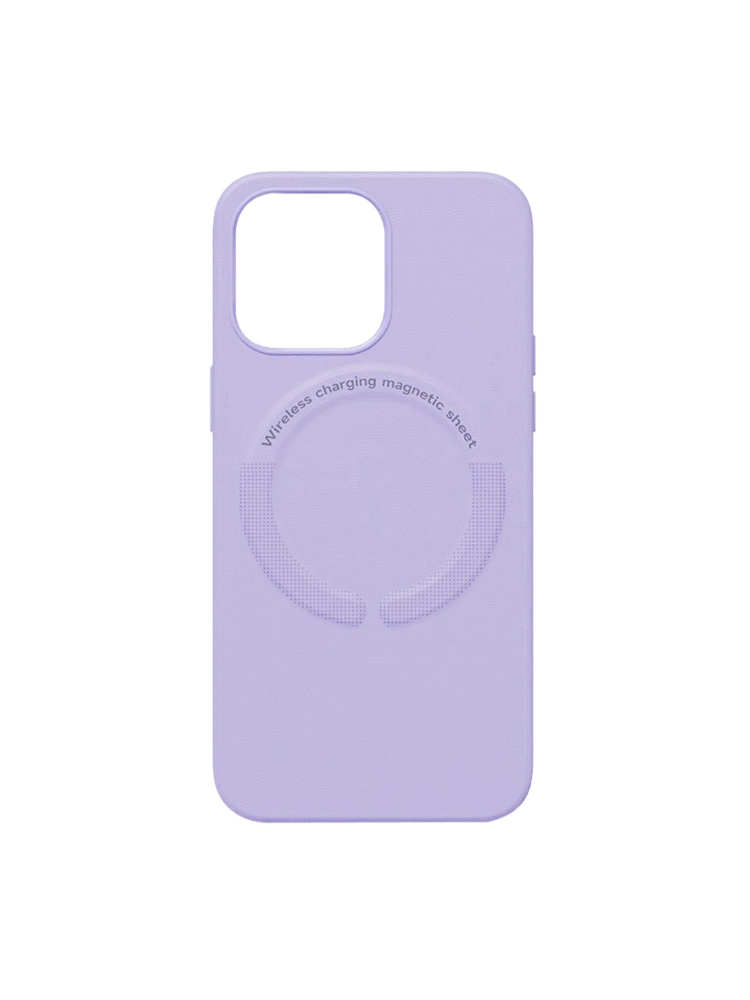 

TREEMODA Magsafe Typography Leather iPhone 14 Plus Back Case, Lavender