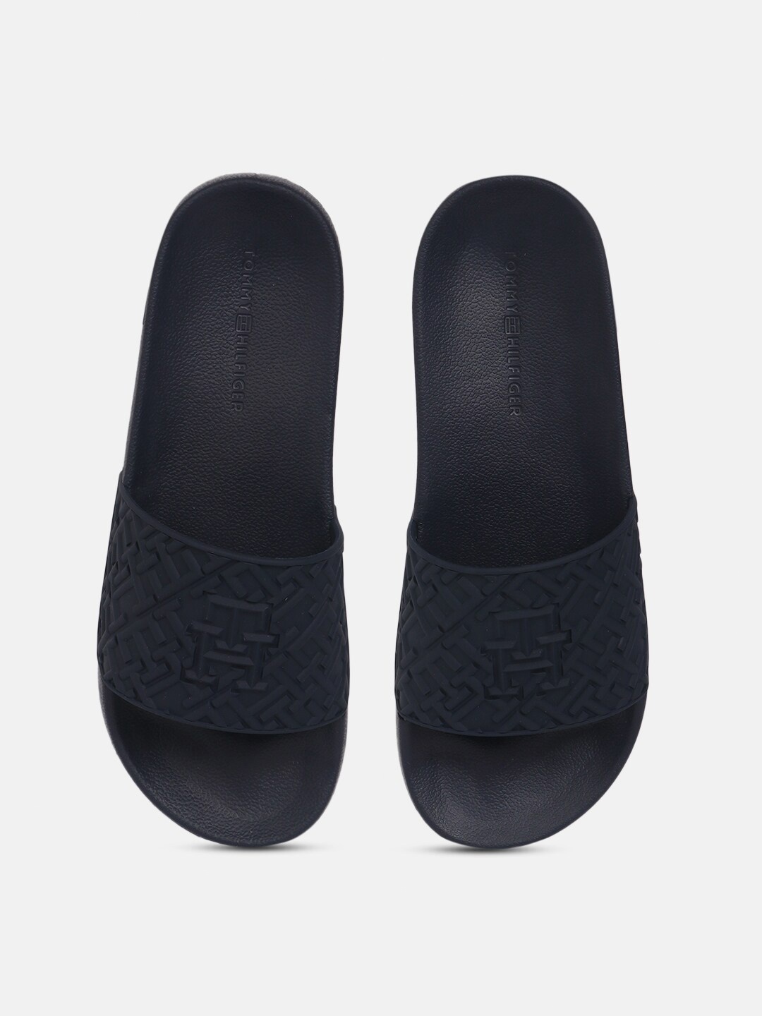 

Tommy Hilfiger Men Textured Sliders, Navy blue