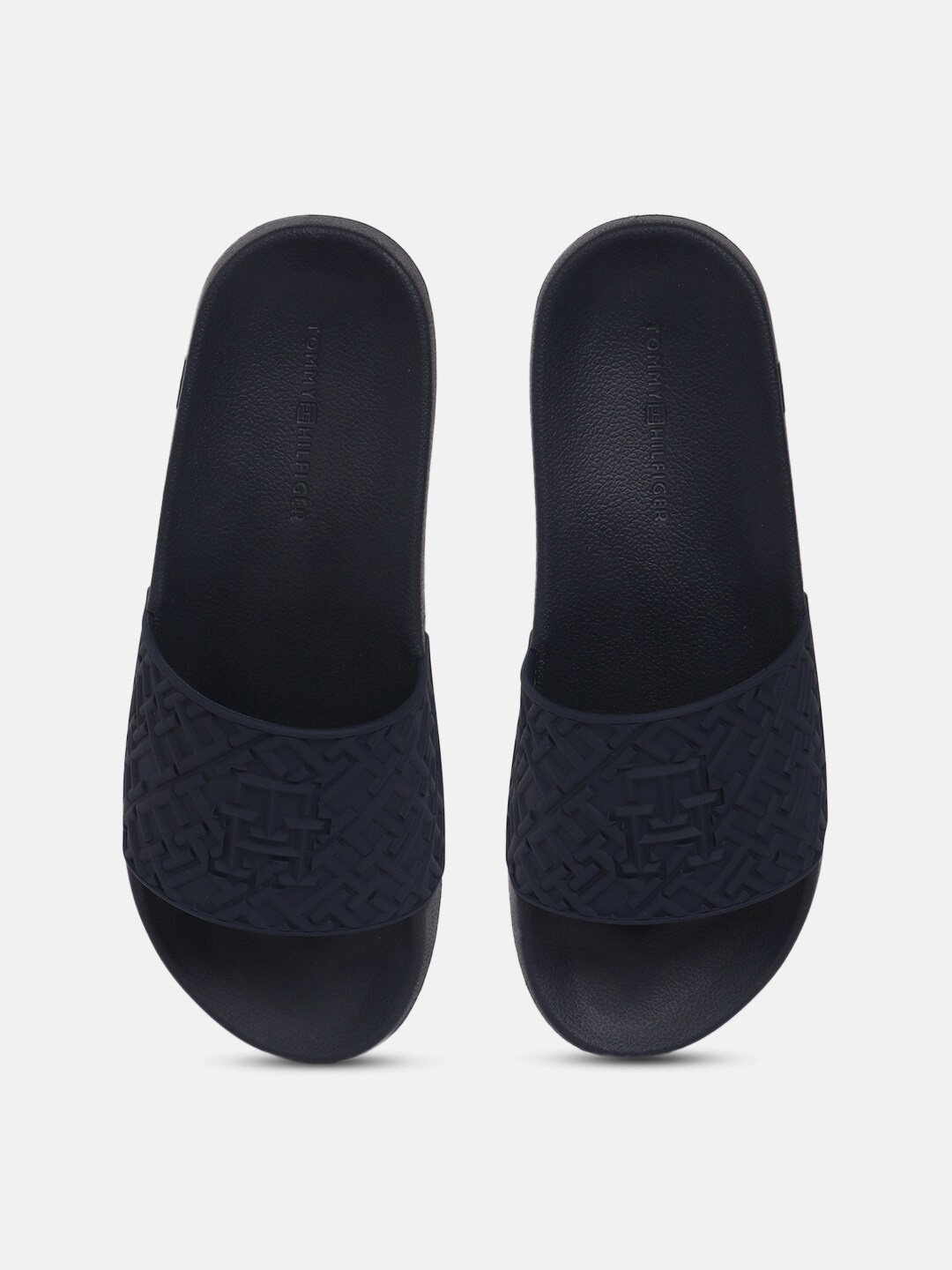 

Tommy Hilfiger Women Textured Sliders, Navy blue