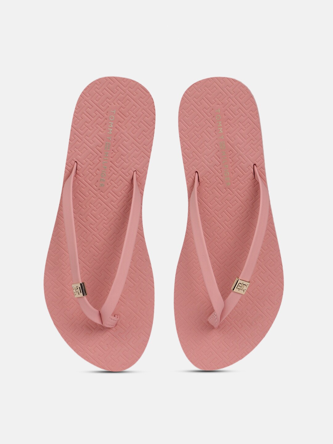 

Tommy Hilfiger Women Textured Thong Flip-Flops, Pink