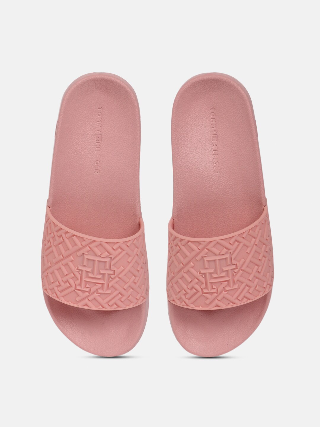 

Tommy Hilfiger Women Textured Sliders, Pink